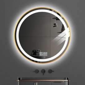 Modern Big Round Mirror Smart Adjustable Brightness Vanity Modern Style Bathroom Cabinets For Sale Vanity Mirror For Bathroom