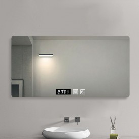 High Quality Led Smart Mirror With Speaker Bathroom Hotel Full Shower Wall Lighted Mirror