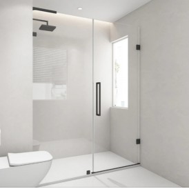 Framed Bypass Stainless Shower Enclosure Matte Black Frameless Bathroom High Quality Tempered Glass Shower Rooms