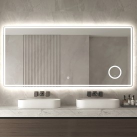 High Quality Led Smart Mirror With Speaker Bathroom Hotel Full Shower Wall Lighted Mirror